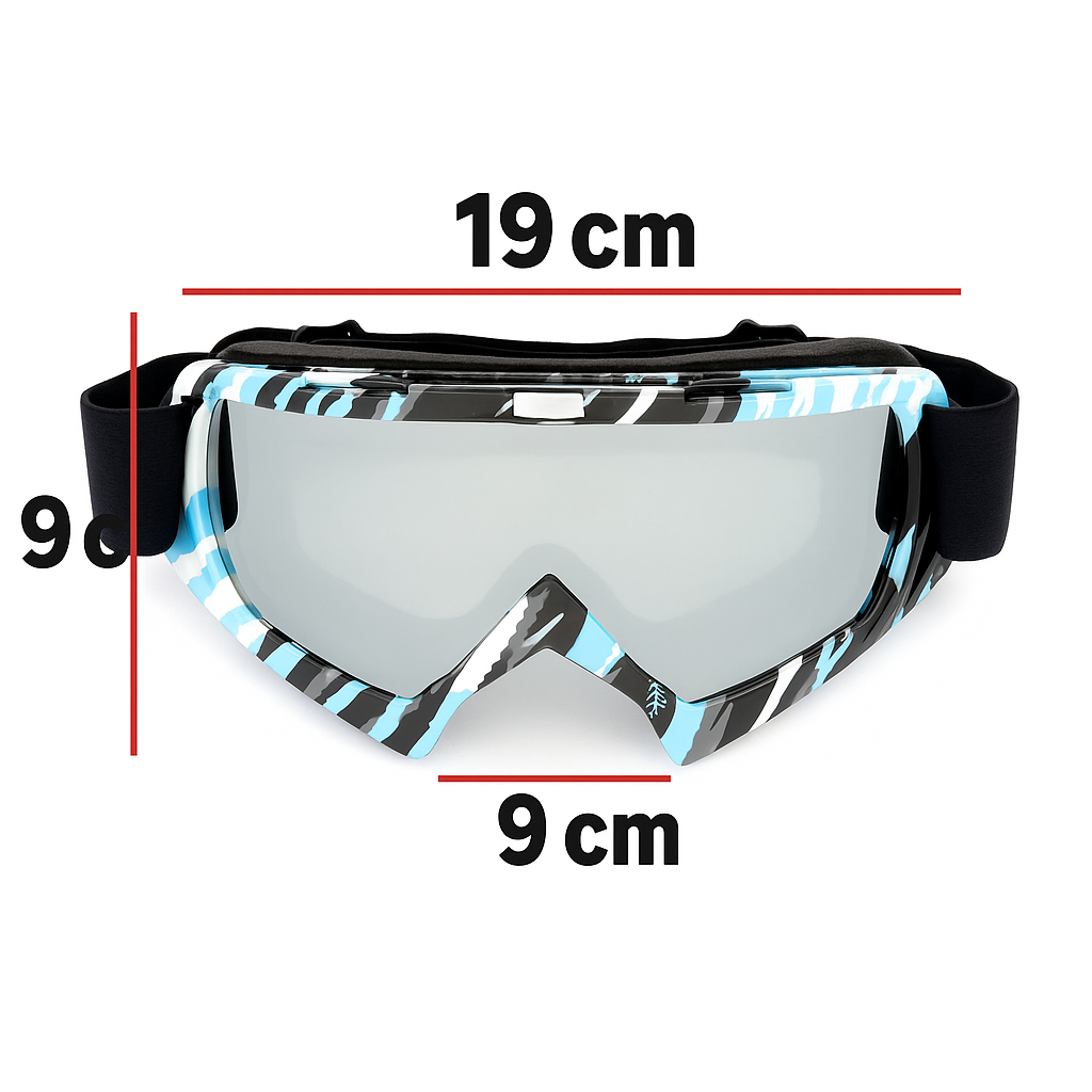 Kayak Gözlüğü Antifog Ventilli Uv Korumalı Güneş Kar Gözlük Aynalı Gümüş Snowboard Glasses Sporu