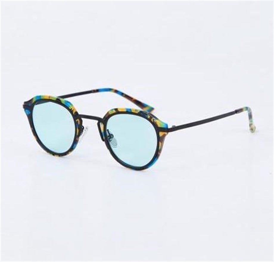 Oval Kamuflaj Desenli Kemik Çerçeve Unisex Güneş Gözlüğü AE20495120143C71