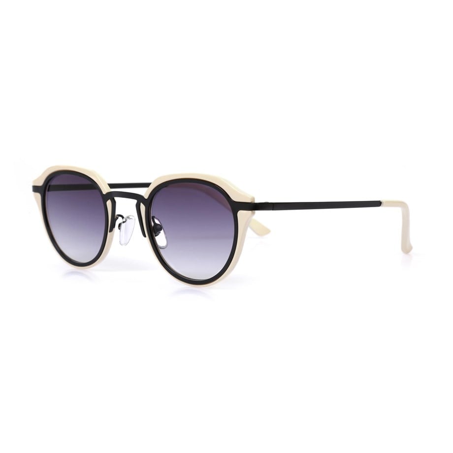 Oval Krem Kemik Çerçeve Unisex Güneş Gözlüğü AE20495120143C49