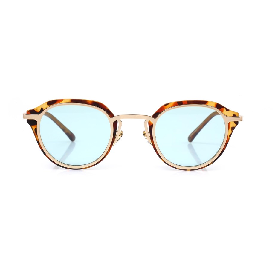 Oval Leopar Kemik Çerçeve Unisex Güneş Gözlüğü AE20495120143C47