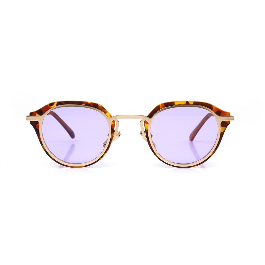 Oval Leopar Kemik Çerçeve Unisex Güneş Gözlüğü AE20495120143C48