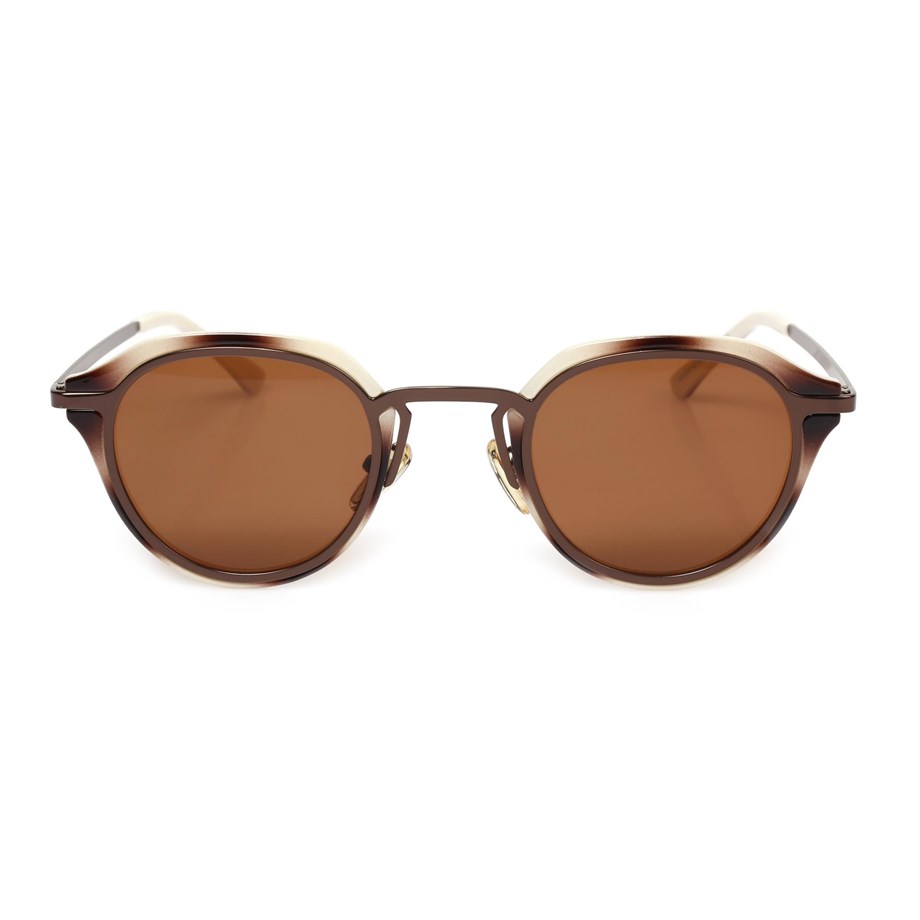 Oval Leopar Kemik Çerçeve Unisex Güneş Gözlüğü AE20495120143C63