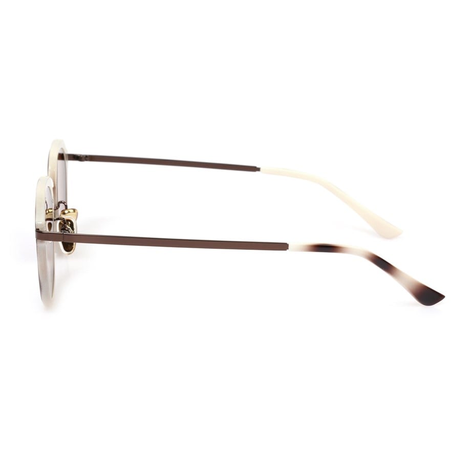 Oval Leopar Kemik Çerçeve Unisex Güneş Gözlüğü AE20495120143C63
