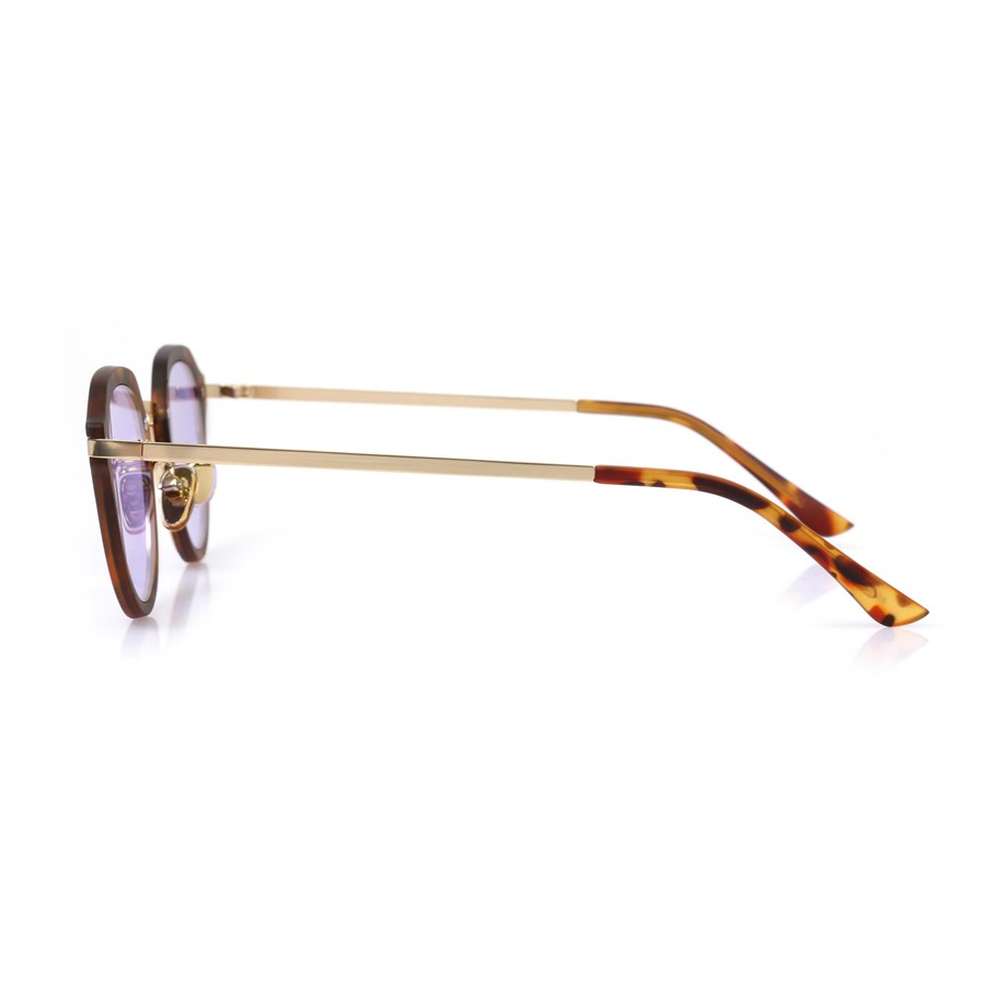 Oval Leopar Kemik Çerçeve Unisex Güneş Gözlüğü AE20495120143C48