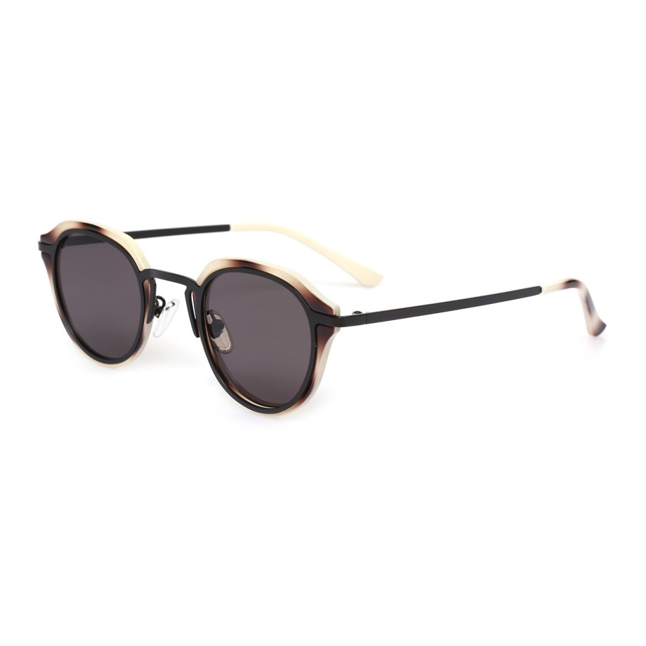 Oval Leopar Kemik Çerçeve Unisex Güneş Gözlüğü AE20495120143C64