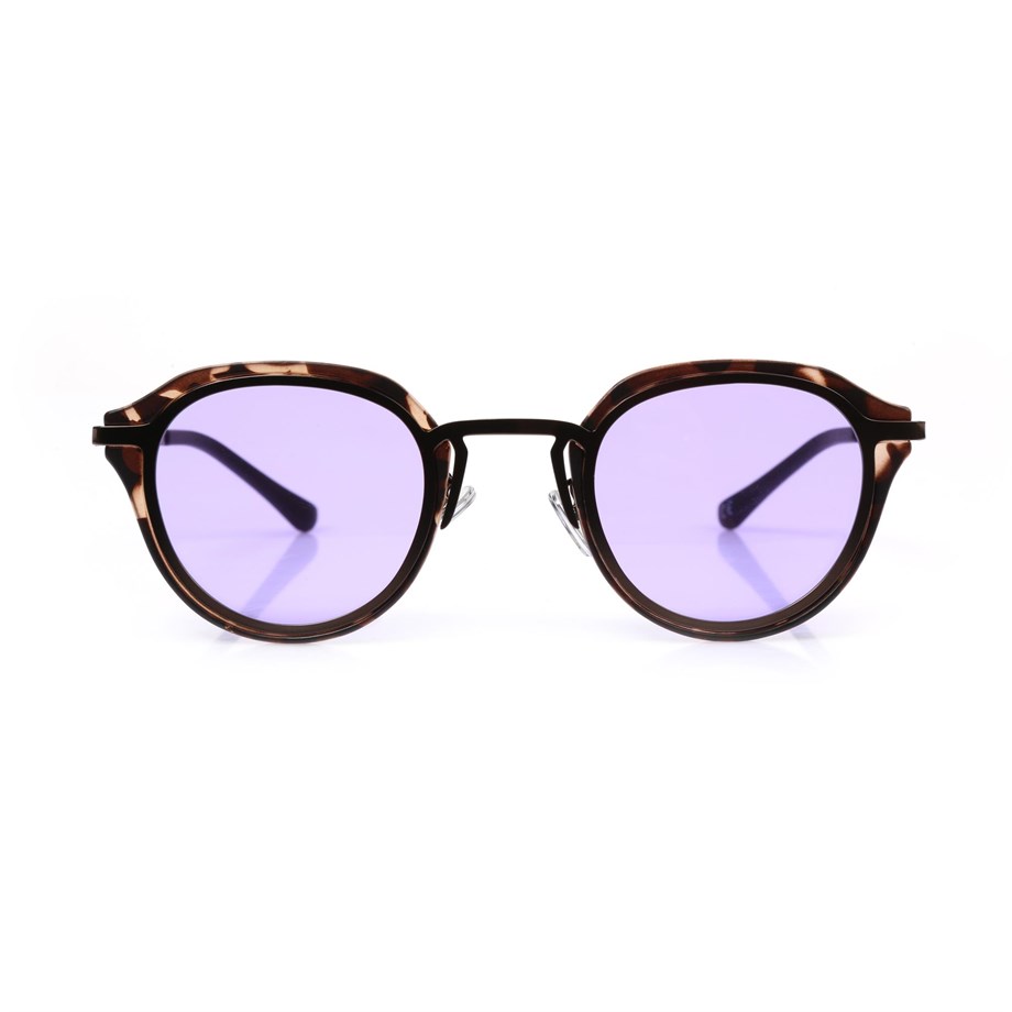 Oval Leopar Kemik Çerçeve Unisex Güneş Gözlüğü AE20495120143C51
