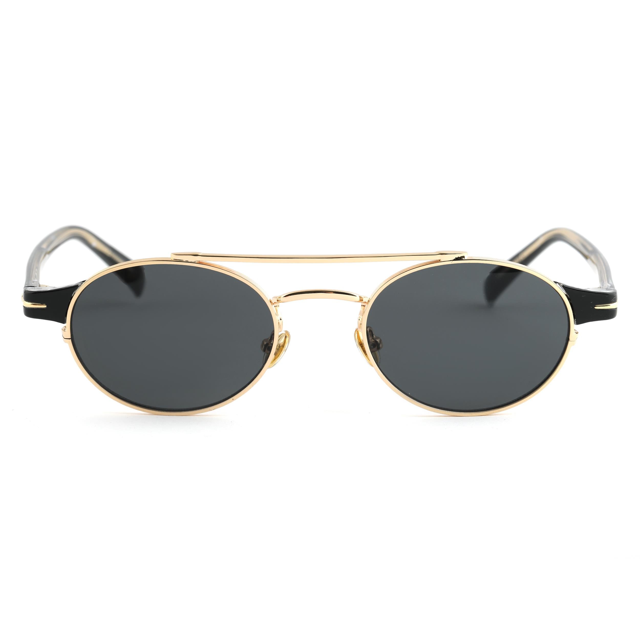 Oval Tasarım Gold Çerçeve Siyah Cam Kadın&Erkek Güneş Gözlüğü Db1042/s