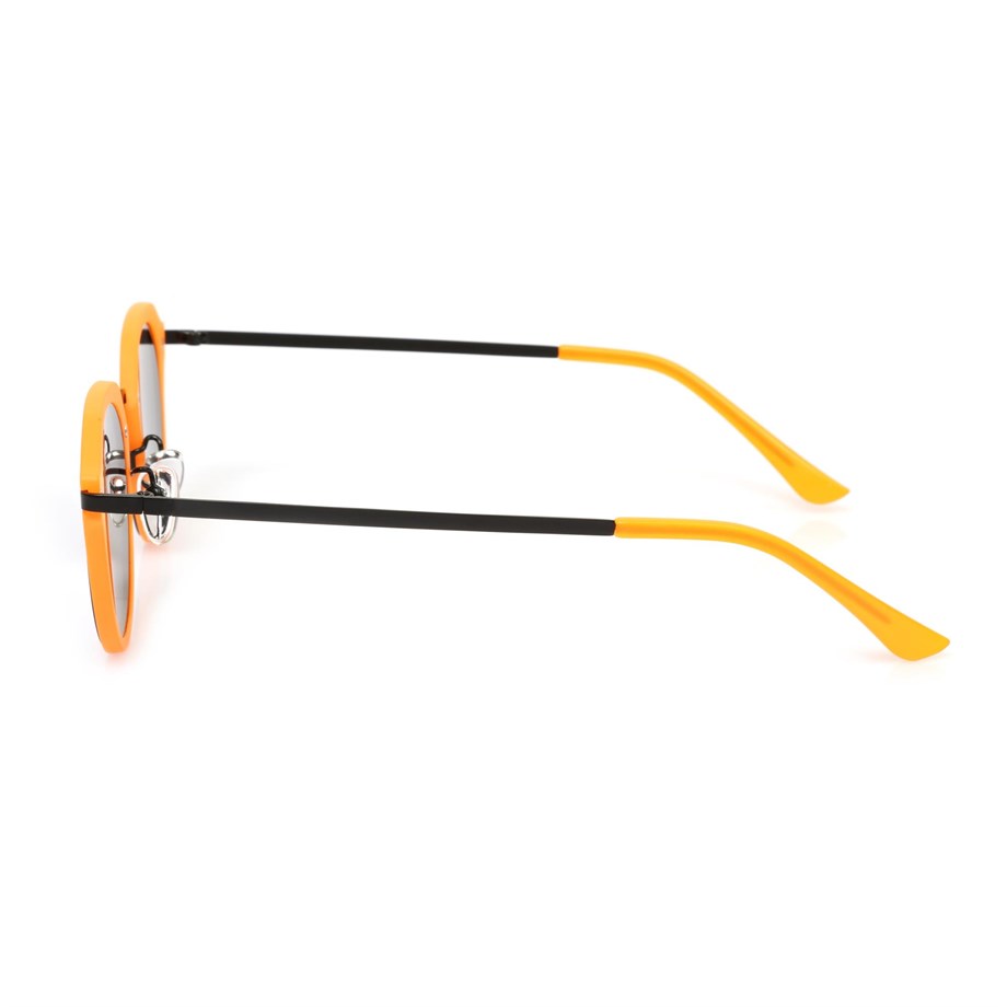 Oval Turuncu Kemik Çerçeve Unisex Güneş Gözlüğü AE20495120143C67