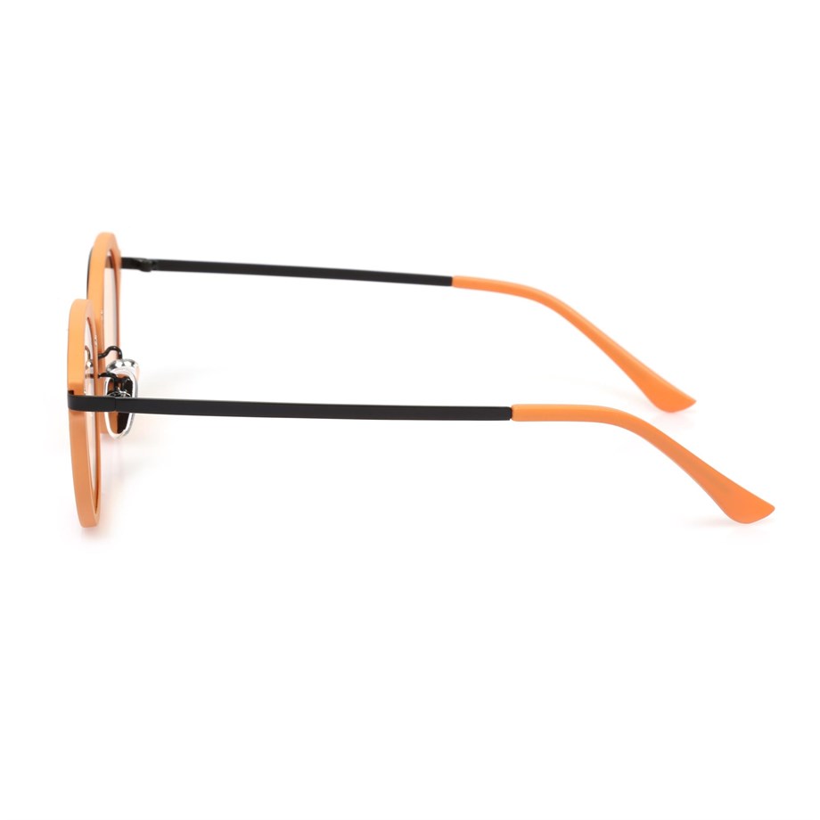 Oval Turuncu Kemik Çerçeve Unisex Güneş Gözlüğü AE20495120143C65
