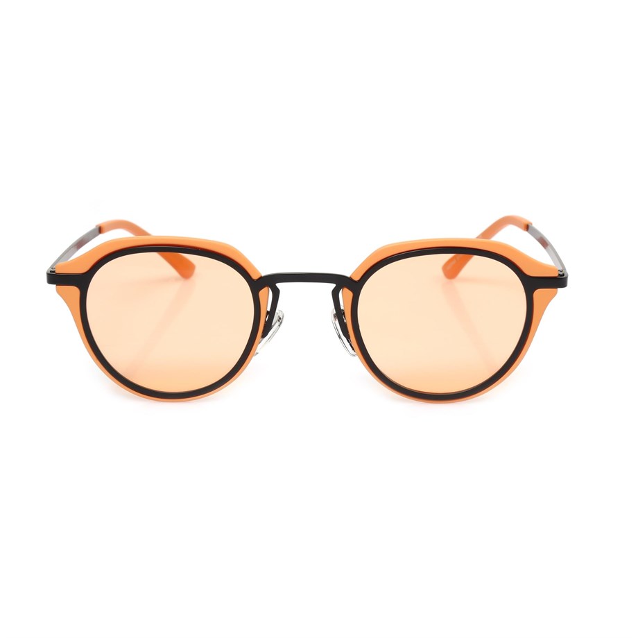 Oval Turuncu Kemik Çerçeve Unisex Güneş Gözlüğü AE20495120143C65