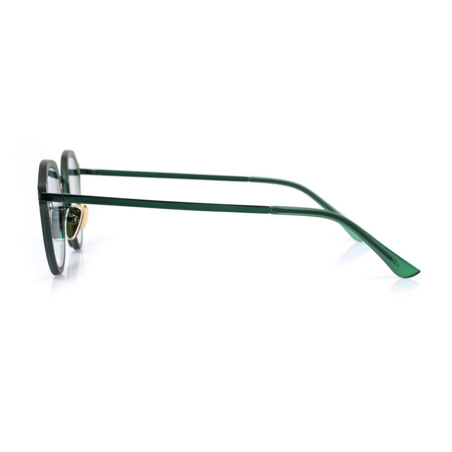 Oval Yeşil Kemik Çerçeve Unisex Güneş Gözlüğü AE20495120143C54