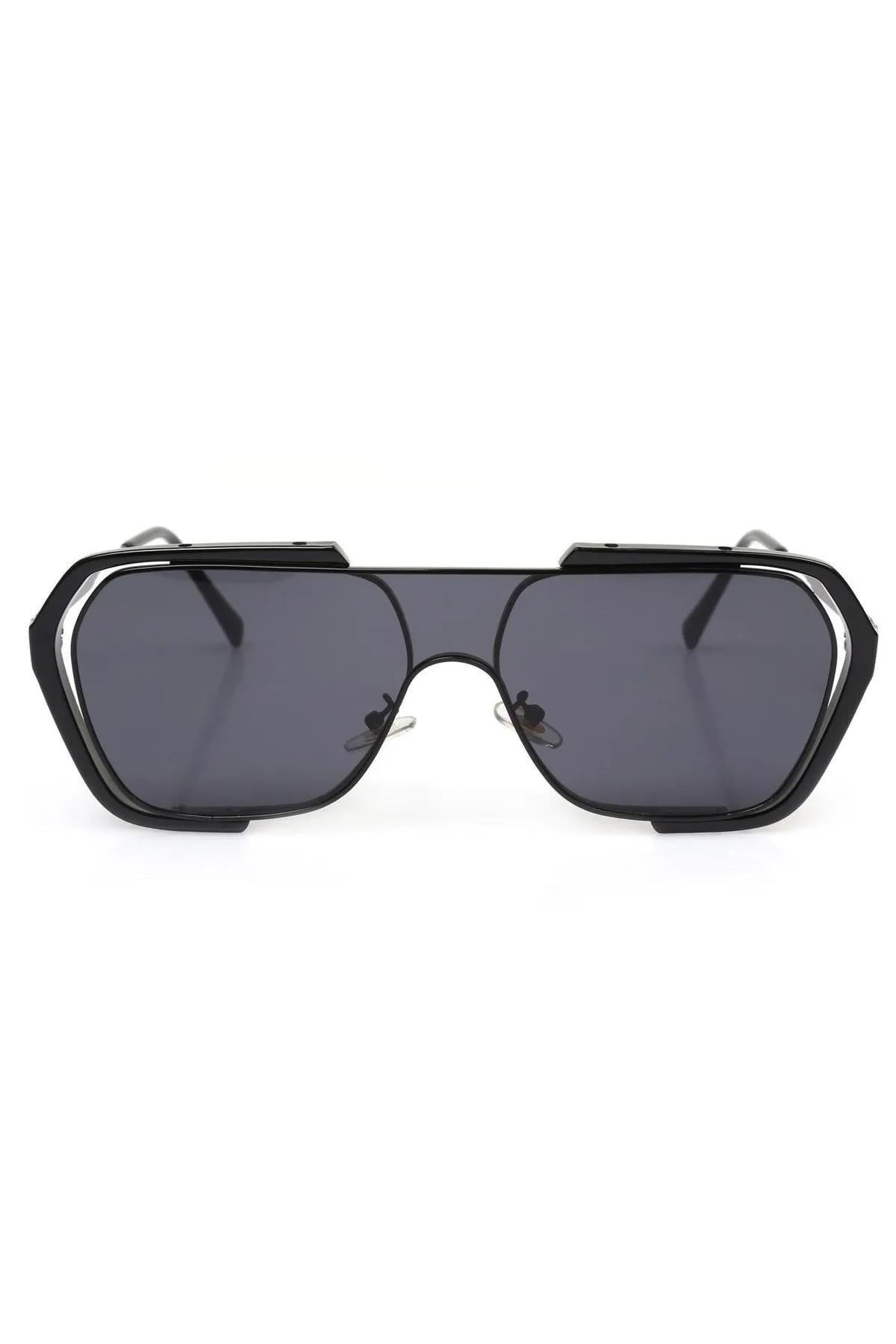 Siyah Camlı Siyah Çerçeveli Unisex Güneş Gözlüğü