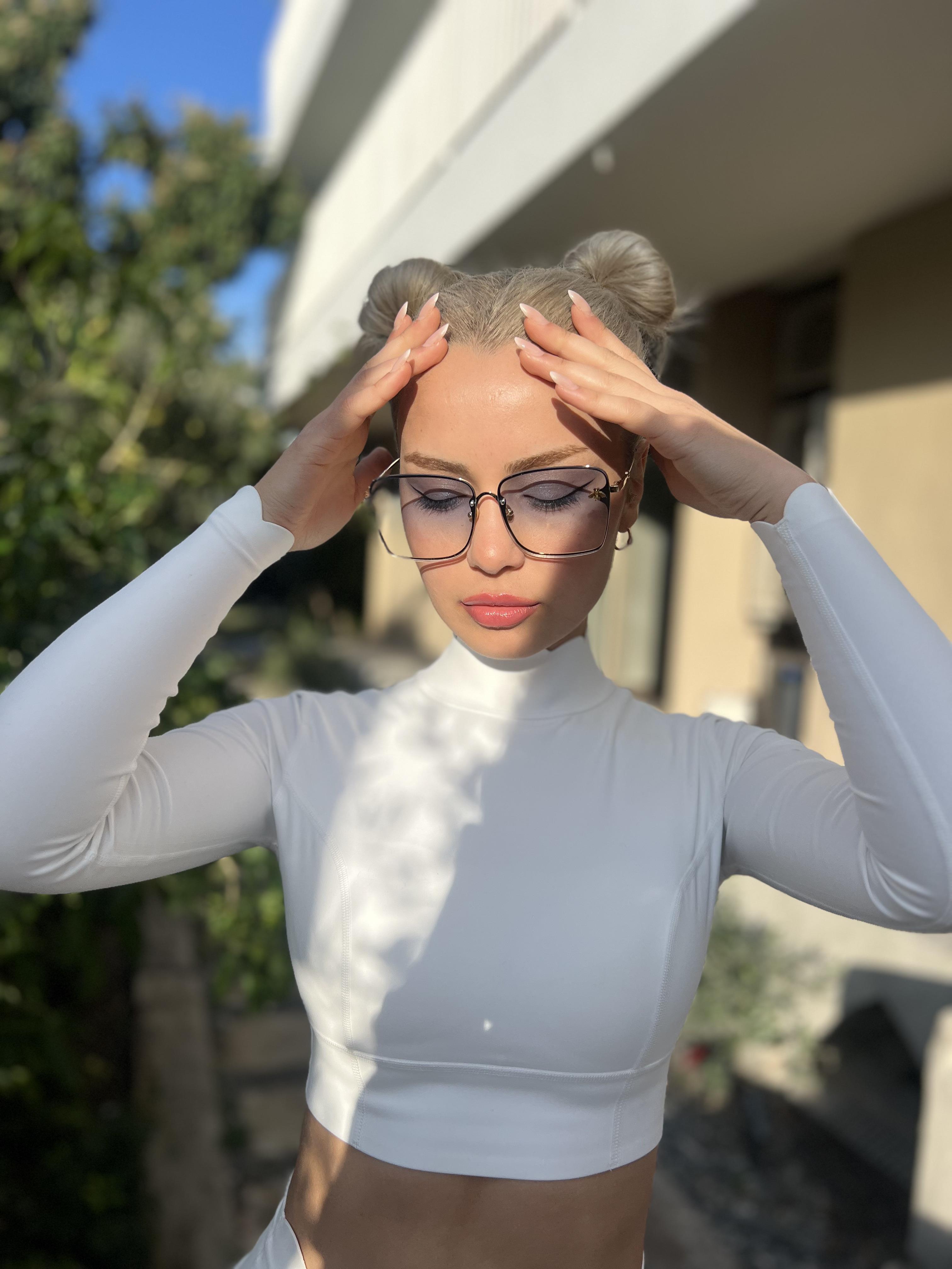 Sydney Dikdörtgen Mavi Güneş Gözlüğü