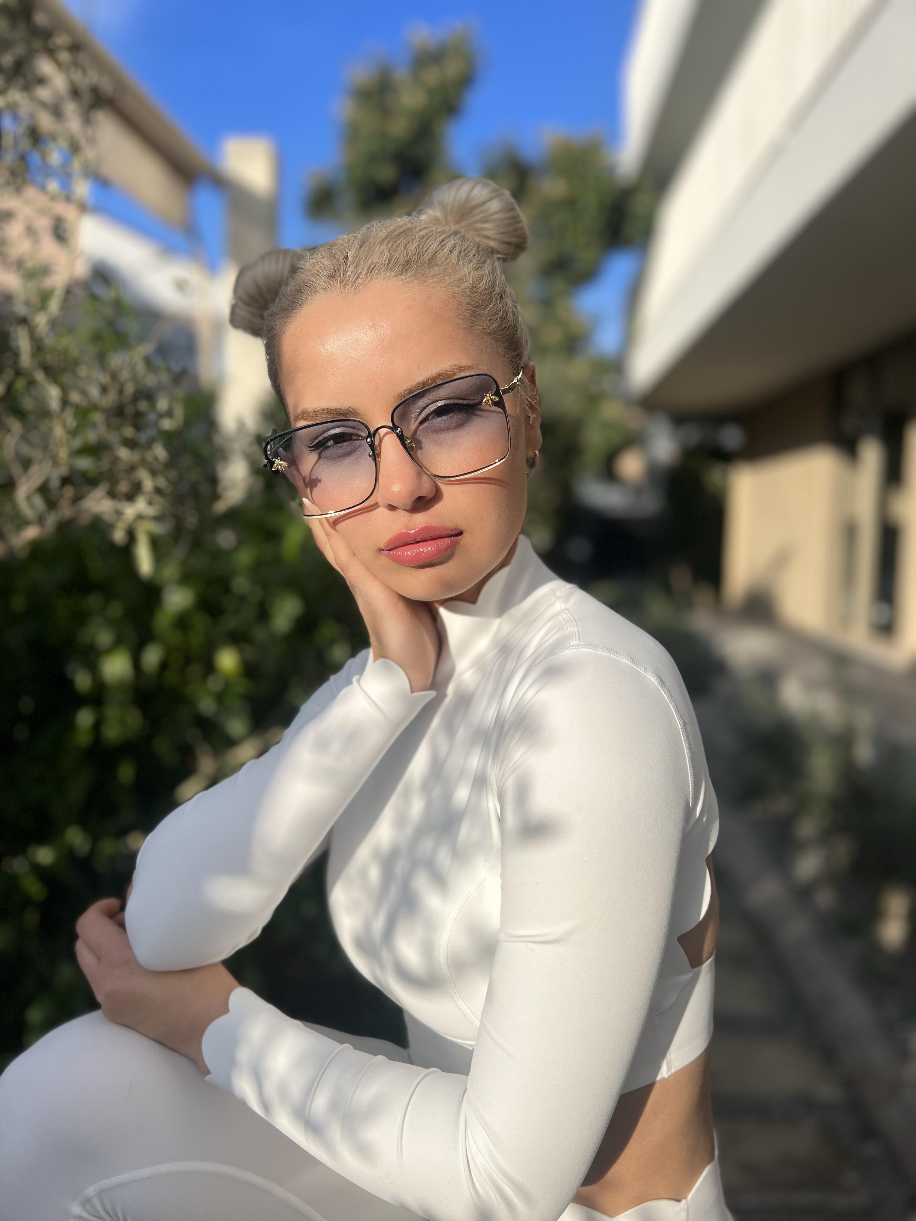 Sydney Dikdörtgen Mavi Güneş Gözlüğü