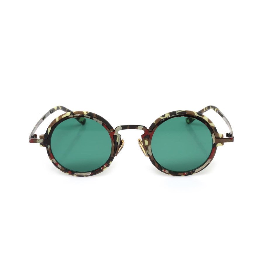 Yuvarlak Çerçeceli Yeşil Unisex Güneş Gözlüğü AE2104C9 AE2104C10