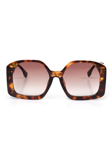 Angel Eyes Kahverengi Camlı Desenli Çerçeveli Kadın Güneş Gözlüğü AE1019C1