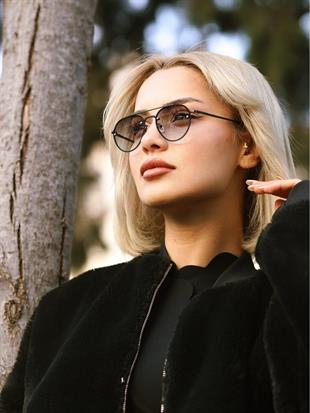 Damla Tasarım Yeşil Çerçeve Yeşil Cam Unisex Güneş Gözlüğü