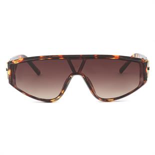 Yeni Sezon Şık Tasarım Leopar Çerçeve Kahverengi Cam Vintage Unisex Güneş Gözlüğü