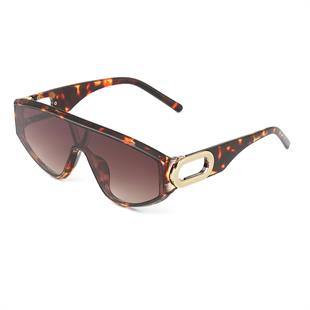 Yeni Sezon Şık Tasarım Leopar Çerçeve Kahverengi Cam Vintage Unisex Güneş Gözlüğü