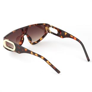 Yeni Sezon Şık Tasarım Leopar Çerçeve Kahverengi Cam Vintage Unisex Güneş Gözlüğü