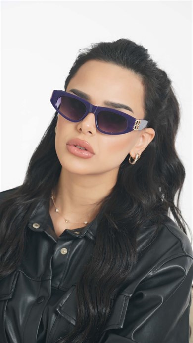 Angel Eyes Beyaz Cat Eye Kadın Güneş Gözlüğü YW-BB02J