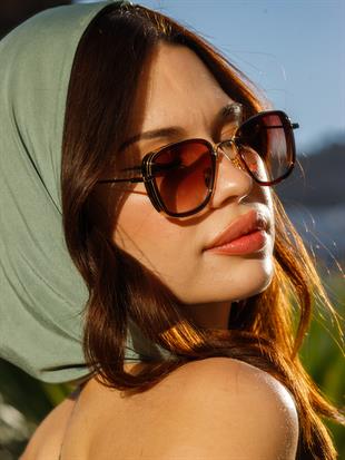 Angel Eyes Dikdörtgen Kahverengi Unisex Güneş Gözlüğü AE2008C5B4470