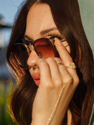 Angel Eyes Dikdörtgen Kahverengi Unisex Güneş Gözlüğü AE2008C5B4470