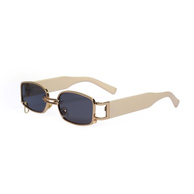 Angel Eyes Dikdörtgen Krem Unisex Güneş Gözlüğü YW8032B-C
