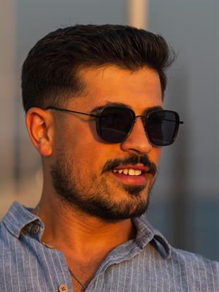 Angel Eyes Dikdörtgen Siyah Unisex Güneş Gözlüğü AE2008C1B4466