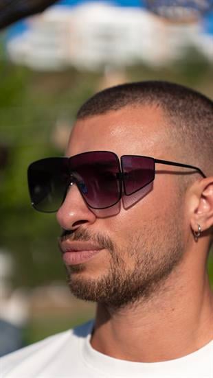 Angel Eyes Dikdörtgen Siyah Unisex Güneş Gözlüğü AE2004C1B4446