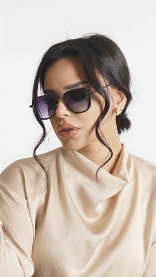 Angel Eyes Dikdörtgen Siyah Unisex Güneş Gözlüğü AE2008C1B4466