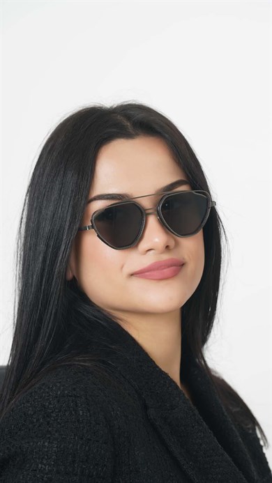 Angel Eyes Geometrik Çerçeve Unisex Güneş Gözlüğü B4935
