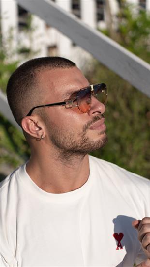 Angel Eyes Geometrik Mavi Unisex Güneş Gözlüğü AE2002C7B4438