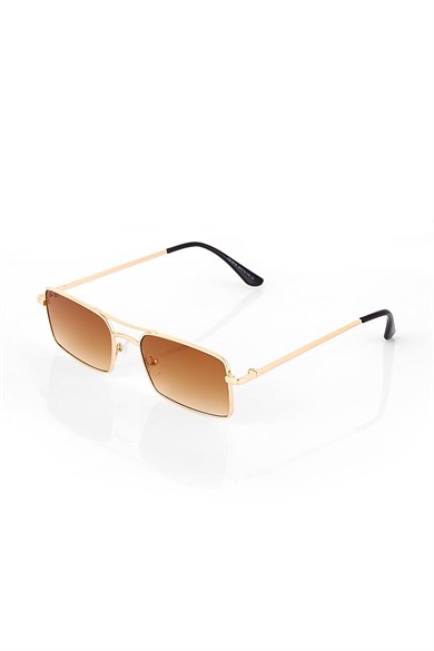 Angel Eyes Kahverengi Dikdörtgen Unisex Güneş Gözlüğü YW-0016B