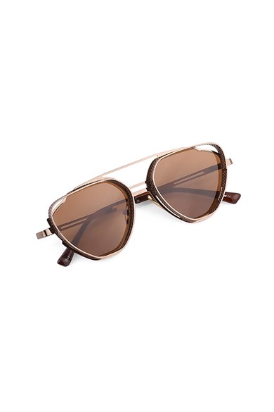Angel Eyes Kahverengi Geometrik Çerçeve Unisex Güneş Gözlüğü B4937