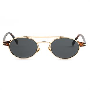 Angel Eyes Leopar Çerçeve Oval Tasarım Gold Çerçeve Siyah Cam Unisex Güneş Gözlüğü Db1042/s