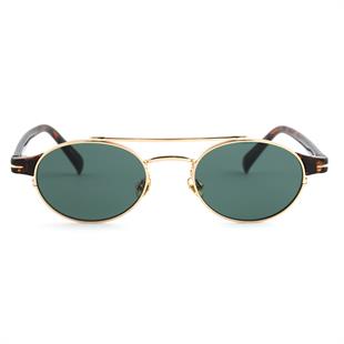 Angel Eyes Leopar Desen Oval Tasarım Gold Siyah Çerçeve Yeşil Cam Kadın&Erkek Güneş Gözlüğü Db1042/s