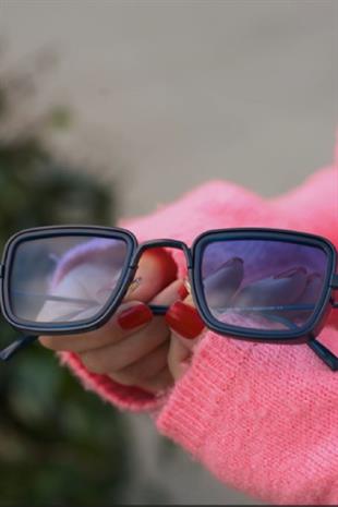 Angel Eyes Mavi Dikdörtgen Unisex Güneş Gözlüğü YW-2023C