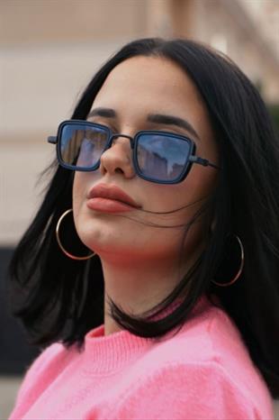 Angel Eyes Mavi Dikdörtgen Unisex Güneş Gözlüğü YW-2023C