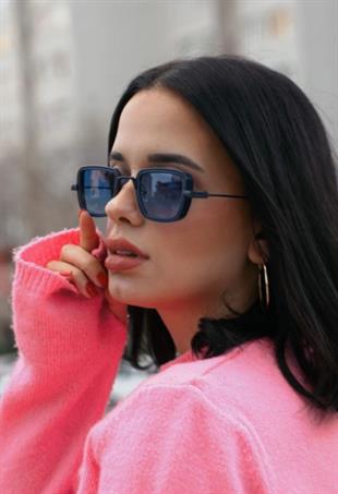 Angel Eyes Mavi Dikdörtgen Unisex Güneş Gözlüğü YW-2023C