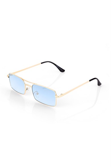 Angel Eyes Mavi Dikdörtgen Unisex Güneş Gözlüğü YW-0016D