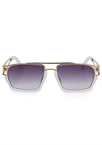 Angel Eyes Mor Camlı Beyaz-Rose Çerçeveli Unisex Güneş Gözlüğü AE0918C3