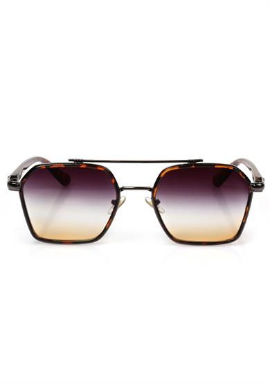 Angel Eyes Mor Degrade Camlı Leopar Çerçeveli Kadın Güneş Gözlüğü AE0039C1-3