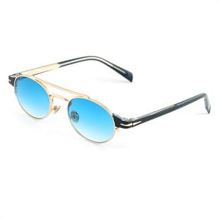 Angel Eyes Oval Tasarım Gold Siyah Çerçeve Mavi Cam Kadın&Erkek Güneş Gözlüğü Db1042/s