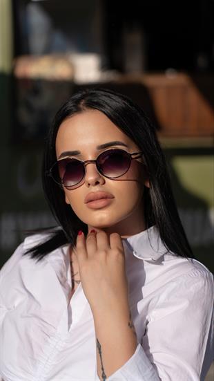 Angel Eyes Oval Vintage Siyah Unisex Güneş Gözlüğü AE2042C1B4796
