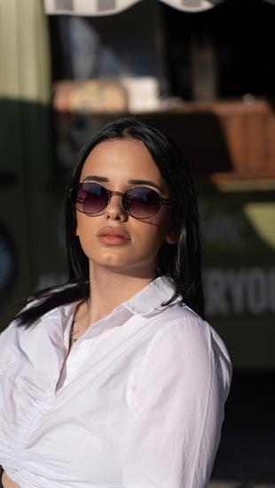 Angel Eyes Oval Vintage Siyah Unisex Güneş Gözlüğü AE2042C1B4796