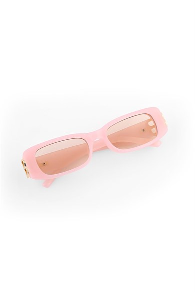 Angel Eyes Pembe Dikdörtgen Kadın Güneş Gözlüğü YW-BB01C