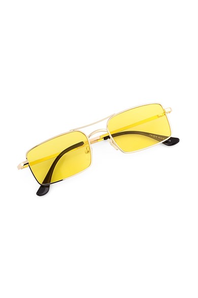 Angel Eyes Sarı Dikdörtgen Unisex Güneş Gözlüğü YW-0016K