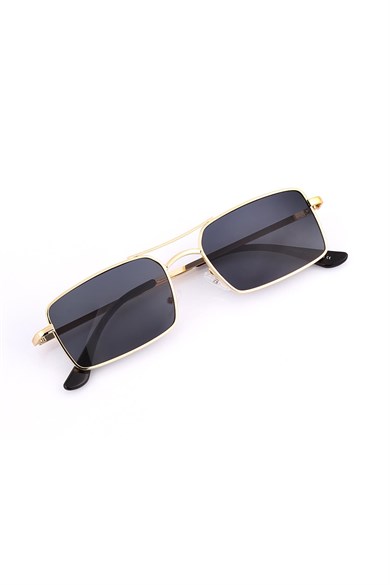 Angel Eyes Siyah Dikdörtgen Unisex Güneş Gözlüğü YW-0016L