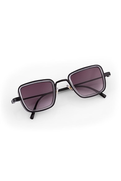 Angel Eyes Siyah Dikdörtgen Unisex Güneş Gözlüğü YW-2023A